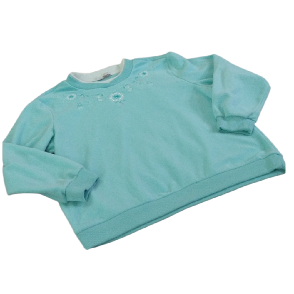 Size L Alia fleece embroidered warm winter sweater - Picture 1 of 12